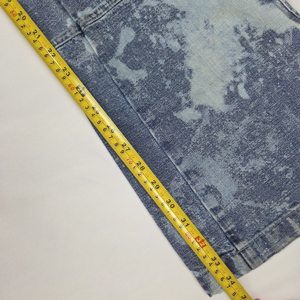 Silver Jeans Co Vintage Y2K Flare Leg Distressed Bleach Wash Cargo Jeans 29 - Picture 7 of 12